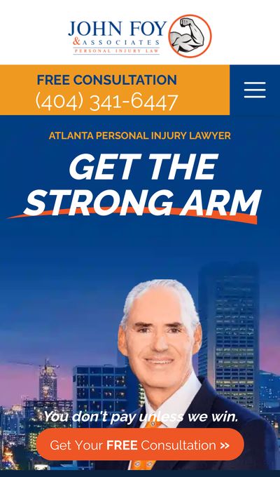 John Foy & Associates website mobile preview